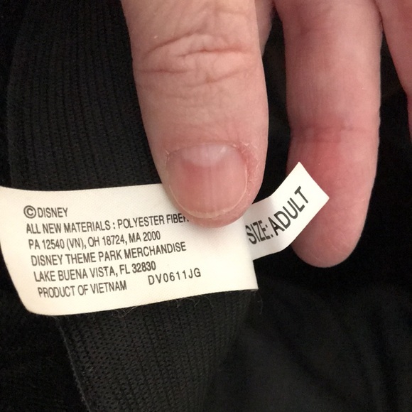 MAD HATTER HAT FROM WALT DISNEY WORLD O/S ADULT BLACK & WHITE EXCELLENT COND. - Picture 6 of 6